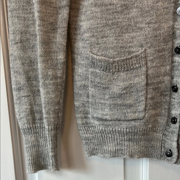 J. Crew V Neck Button Down Grandpacore Alpaca & Wool Sweater Cardigan - Size S - Picture 5 of 13